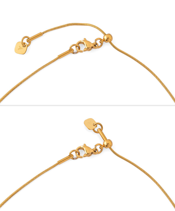 【ステンレス】ダブルフラワーネックレス