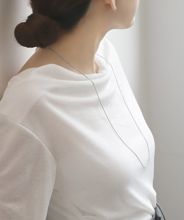 【ステンレス】ダブルフラワーネックレス