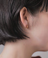 エッジラインループフィットイヤリング[ステンレス][Basic]