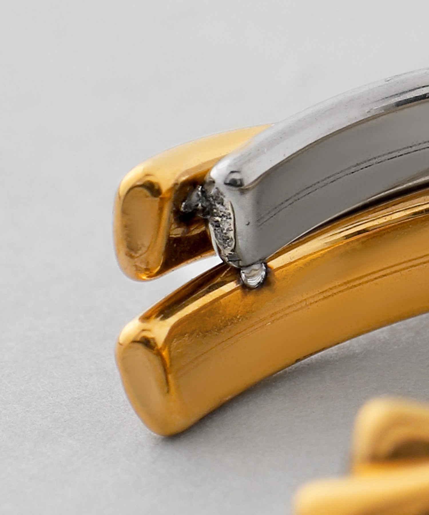 mimi33】【ステンレスIP】コンビカラーフープピアス[Ownideal