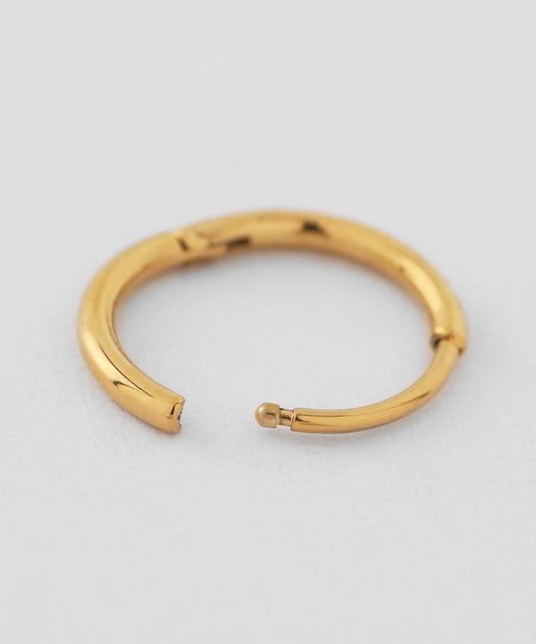 ビジューフープピアス[ステンレス][Basic]