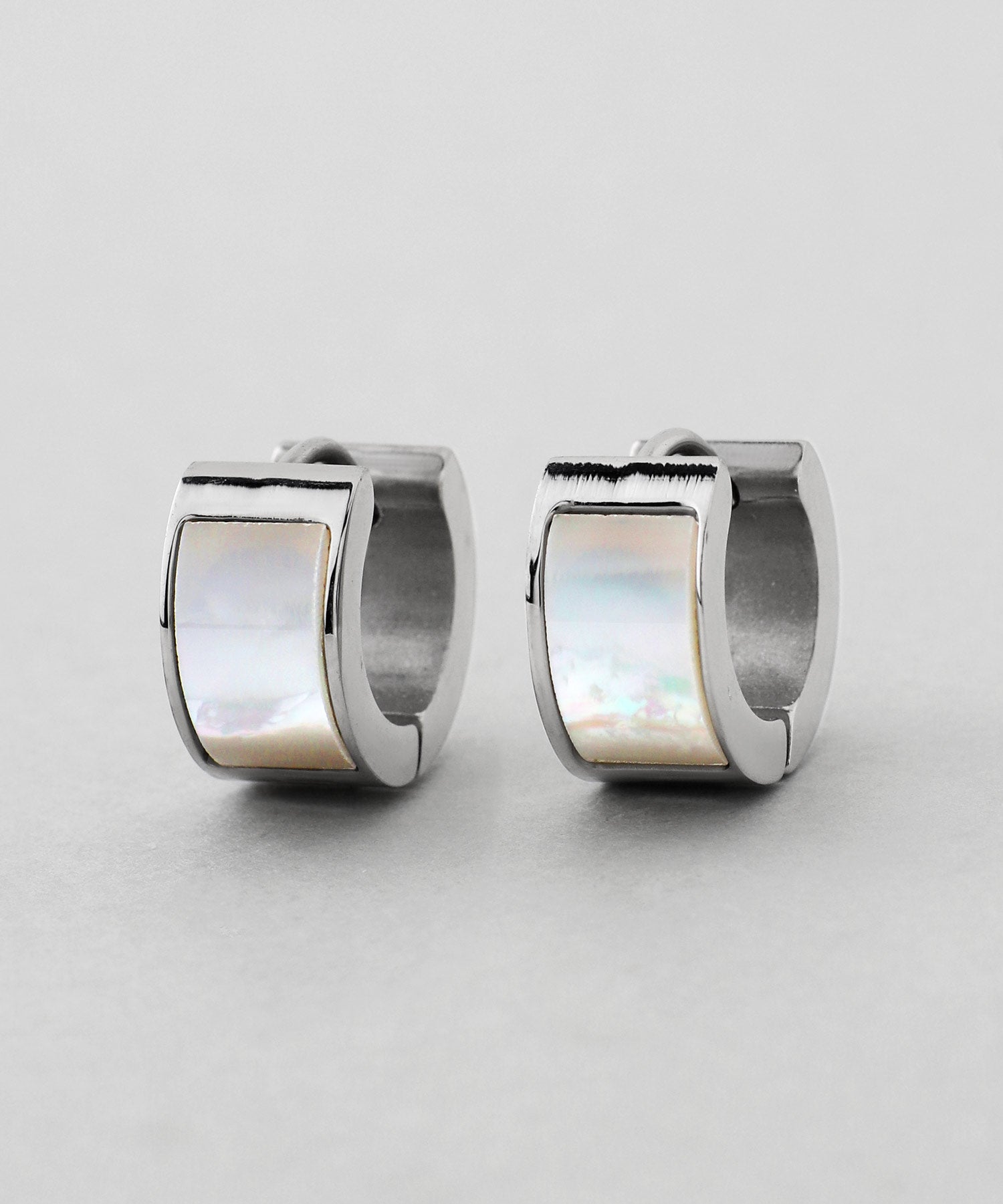 mimi33】【ステンレスIP】シェルワイドフープピアス[Ownideal