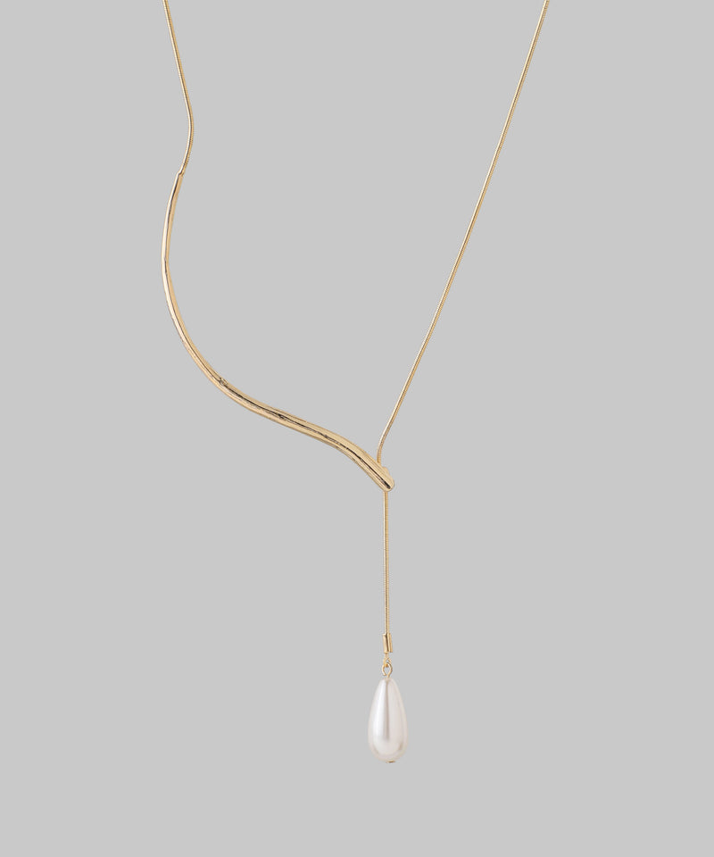 【オンライン限定】ドロップパールY字ネックレス