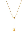 [Online Exclusive] [Stainless Steel] Drop Y-shaped Necklace