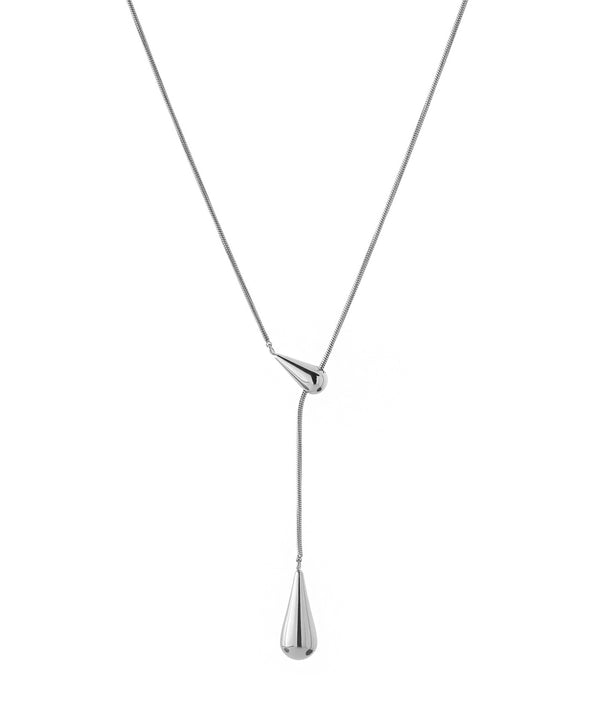 [Online Exclusive] [Stainless Steel] Drop Y-shaped Necklace