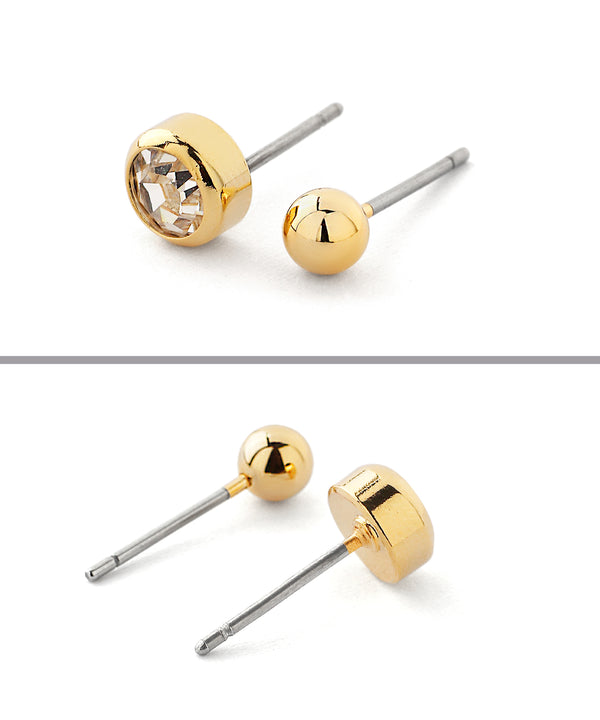 【SANPO ONLINE限定】ニュアンスフープピアス＆ネックレスセット