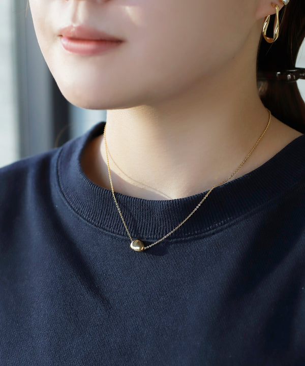 【SANPO ONLINE限定】ニュアンスフープピアス＆ネックレスセット