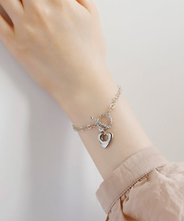 【オンライン限定】ハート×チェーンマンテルブレスレット