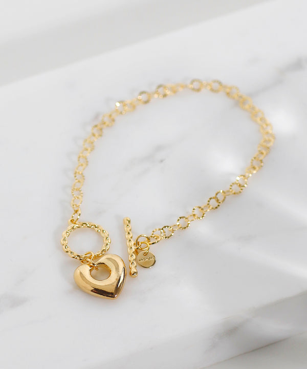 【オンライン限定】ハート×チェーンマンテルブレスレット