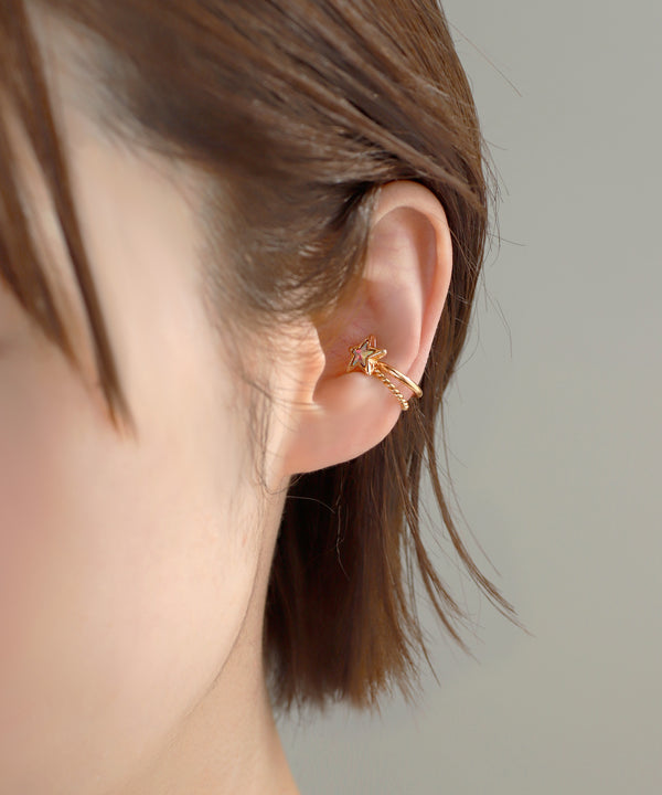 【オンライン限定】ピアス×スターイヤーカフセット
