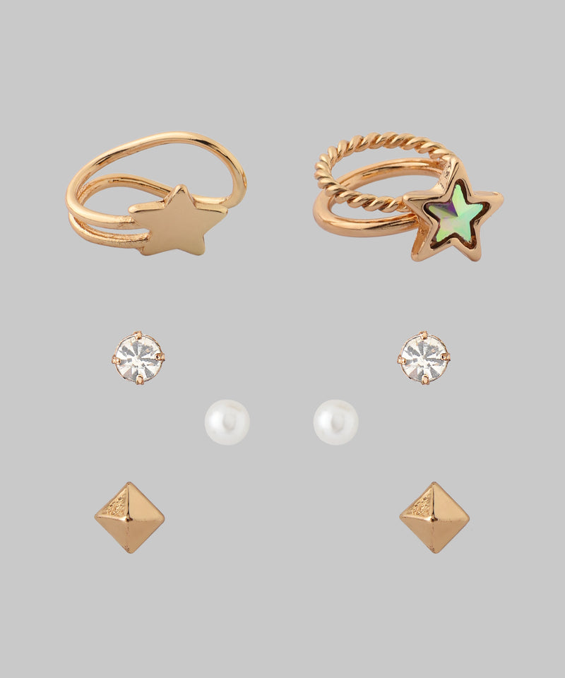 【オンライン限定】ピアス×スターイヤーカフセット