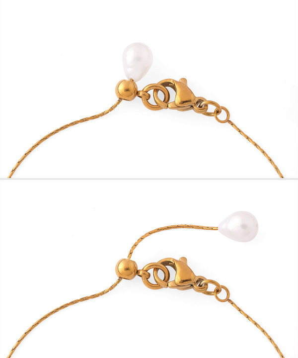 [Online Exclusive] Pearl Station Bracelet (Stainless Steel)