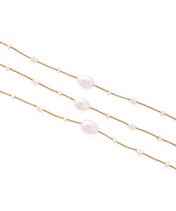 [Online Exclusive] Pearl Station Bracelet (Stainless Steel)