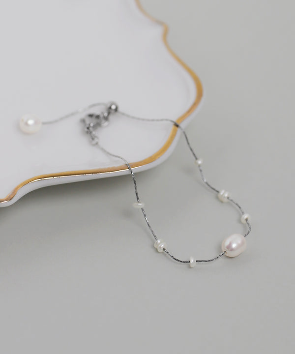 [Online Exclusive] Pearl Station Bracelet (Stainless Steel)