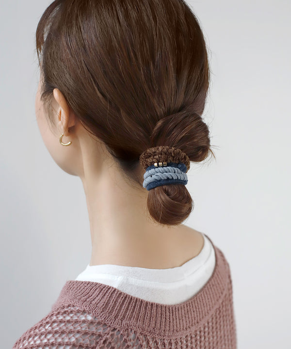 【オンライン限定】メタルポイントマルチデザインヘアゴム[3本セット]