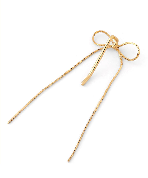 [Online Exclusive] Chain Ribbon Ponytail Hooks [Set of 2]