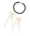 [Online Exclusive] Chain Ribbon Ponytail Hooks [Set of 2]
