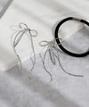 [Online Exclusive] Chain Ribbon Ponytail Hooks [Set of 2]
