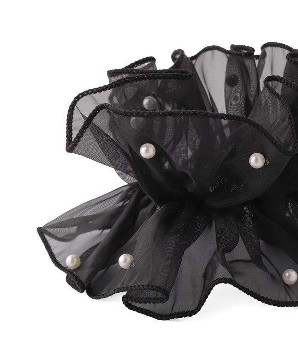 Online Exclusive: Pearl and Organza Scrunchie