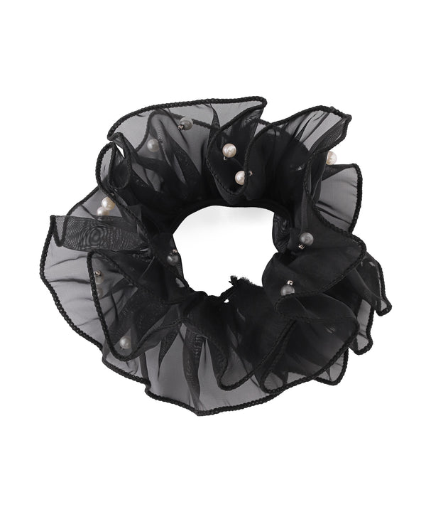 Online Exclusive: Pearl and Organza Scrunchie