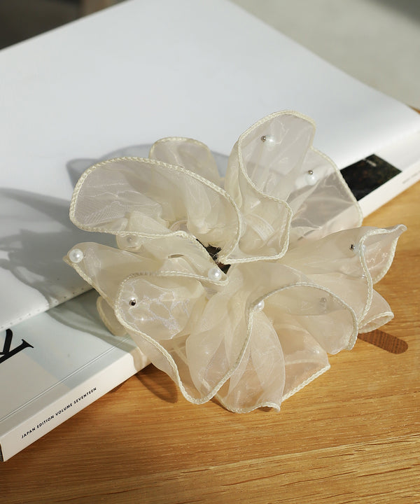 Online Exclusive: Pearl and Organza Scrunchie