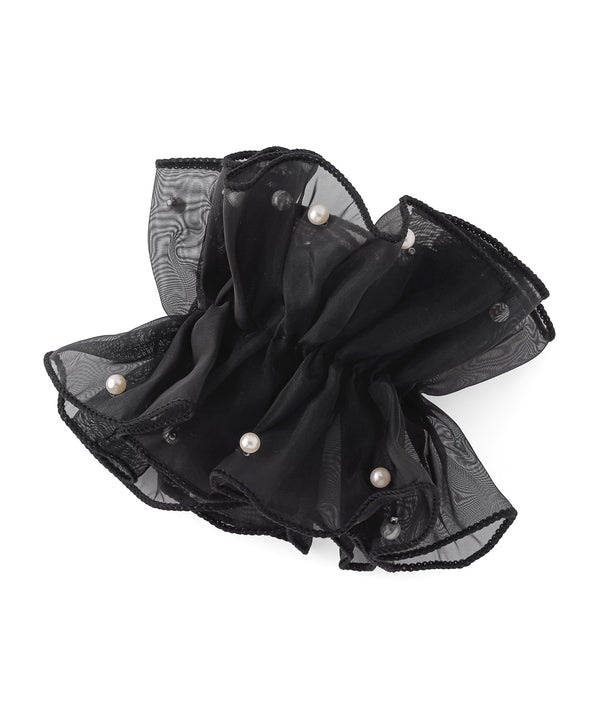 Online Exclusive: Pearl and Organza Scrunchie