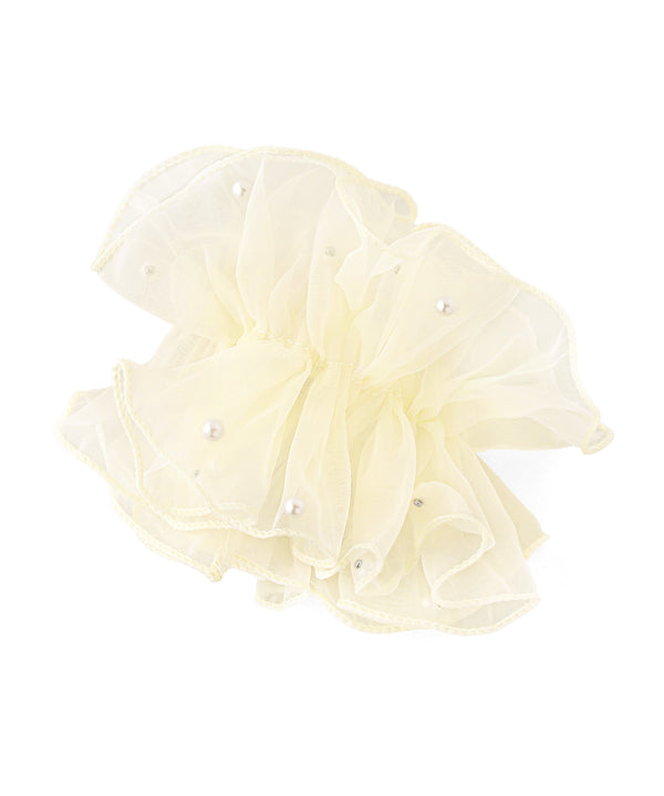 Online Exclusive: Pearl and Organza Scrunchie