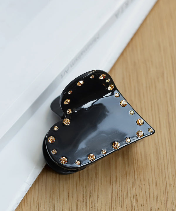 [Online Exclusive] Bijou Frame Heart Hair Claw Clip