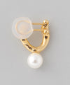 [SANPO ONLINE Exclusive] Pearl x Metal Convolve Earrings [A]