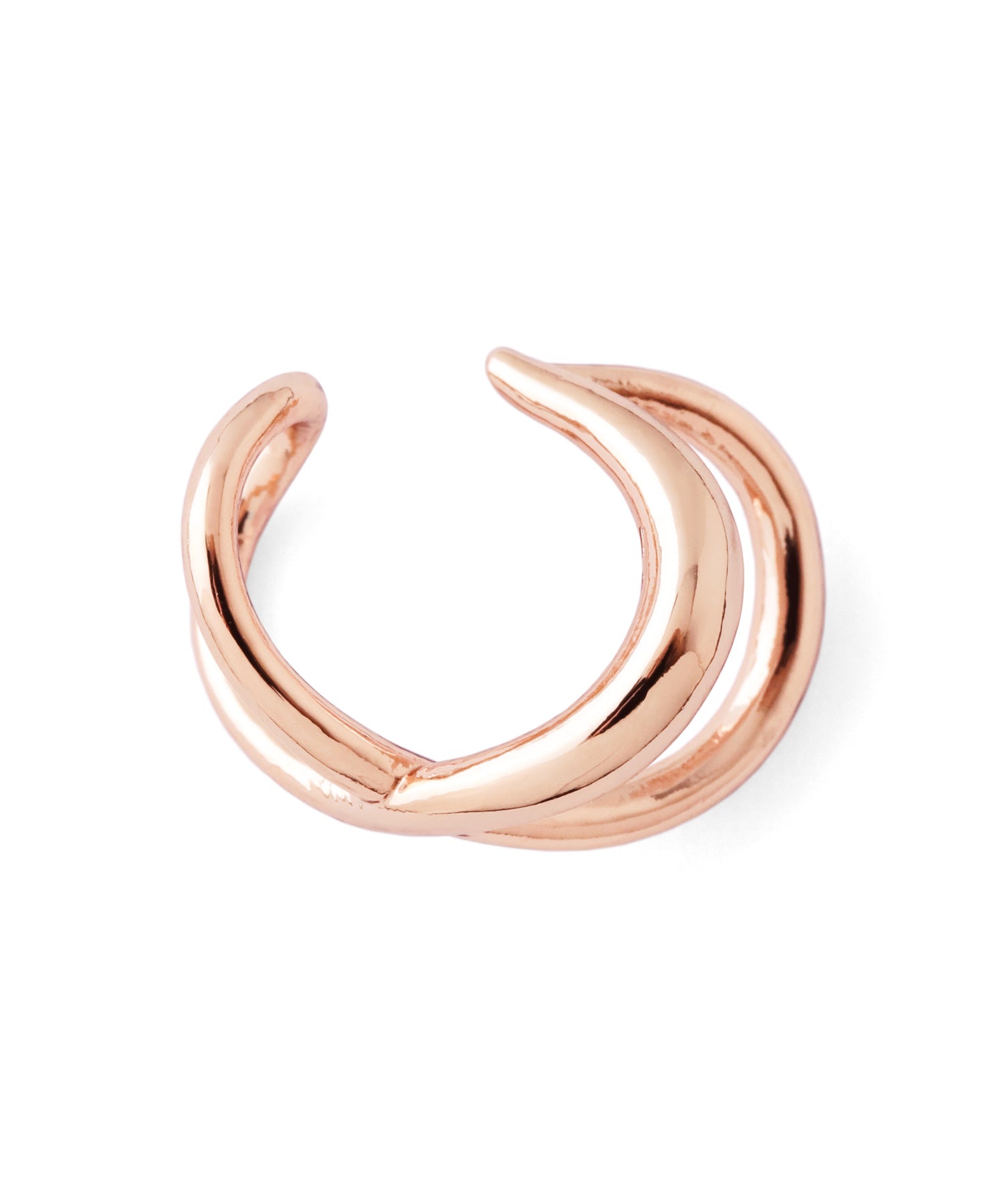 mimi33】【ギフトBOX・紙袋付】クロスラインイヤーカフ[Sheerchic