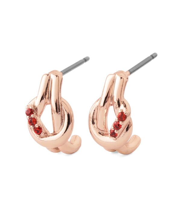 【数量限定・先行販売】【ギフトBOX・紙袋付】カラービジューノットカールピアス[Sheerchic]