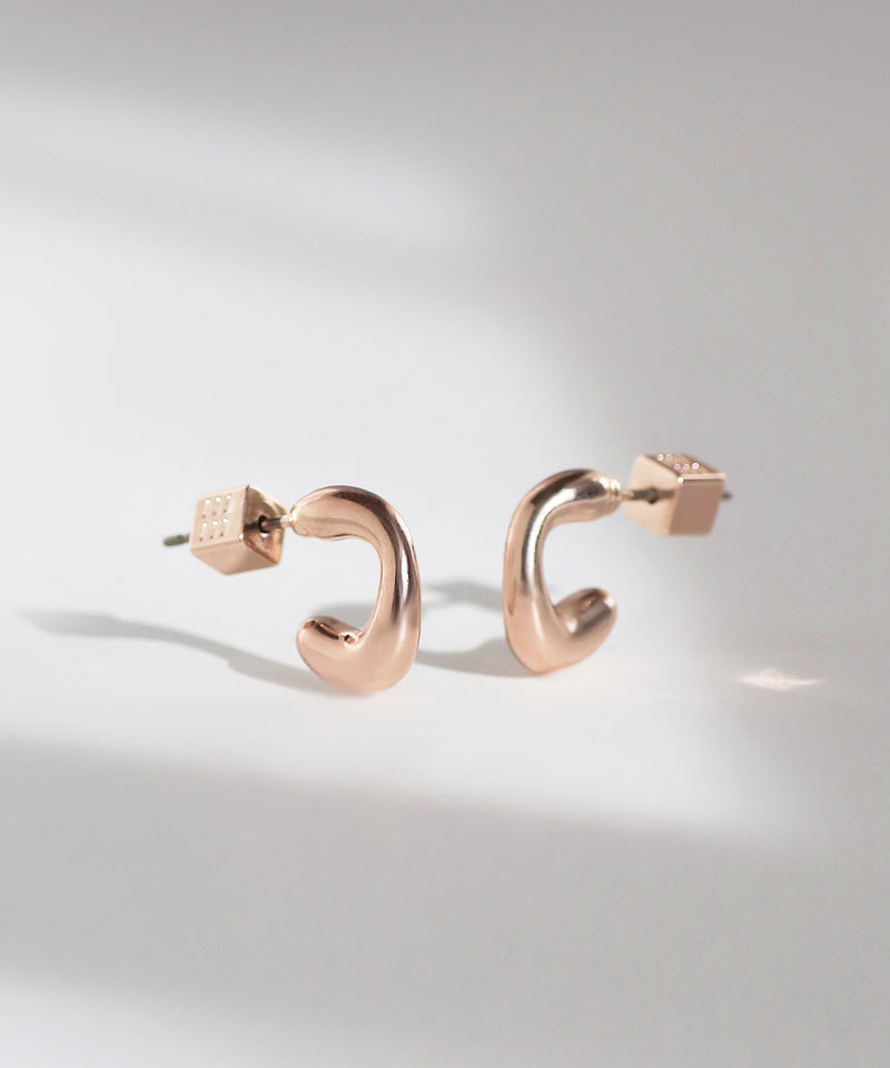 【数量限定・先行販売】【ギフトBOX・紙袋付】ニュアンスカールピアス[Sheerchic]