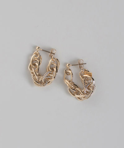 【オンライン限定】チェーンバックキャッチピアス[Ownideal]