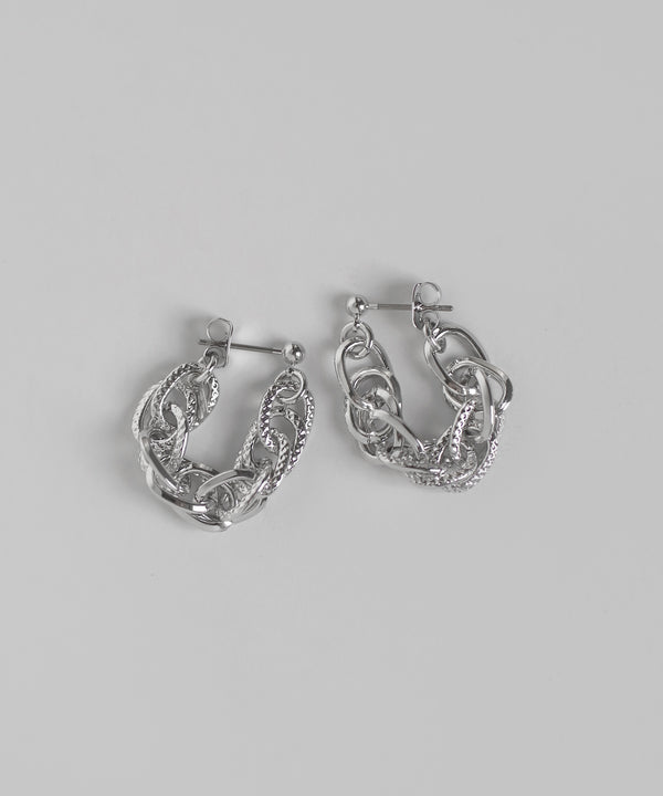 【オンライン限定】チェーンバックキャッチピアス[Ownideal]