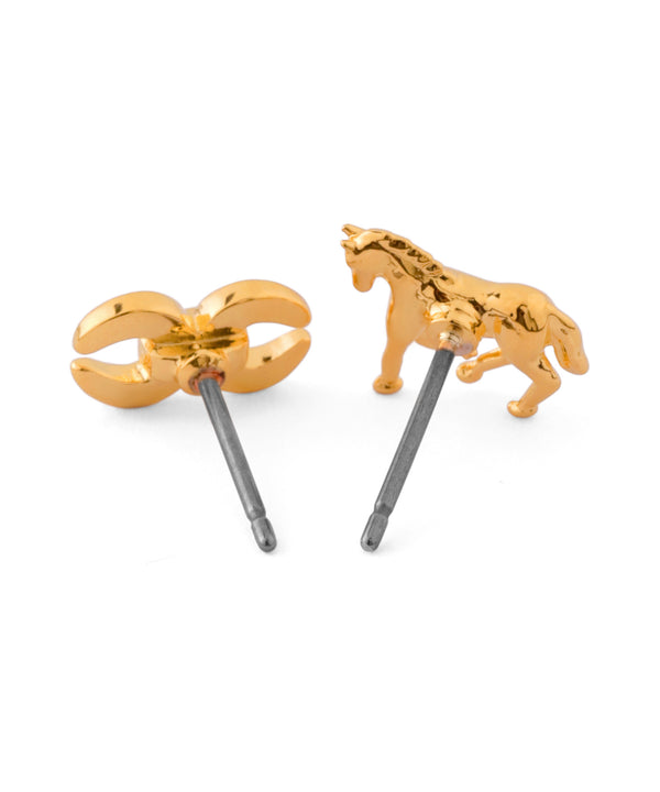 【数量限定】ホースモチーフアシメピアス[Sheerchic]