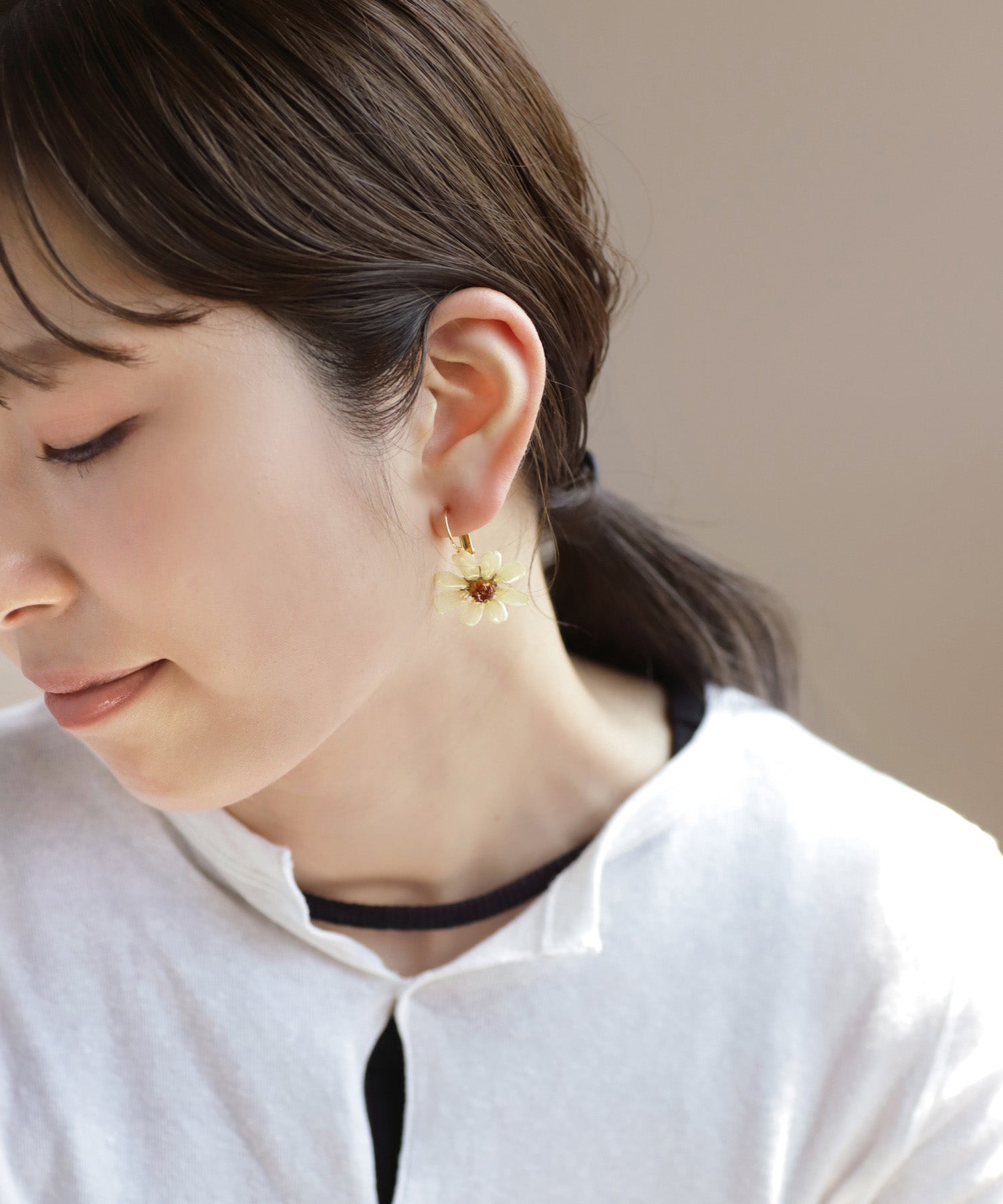mimi33】【Little Witch×mimi33】ジニアピアス《数量限定》｜アネモネ