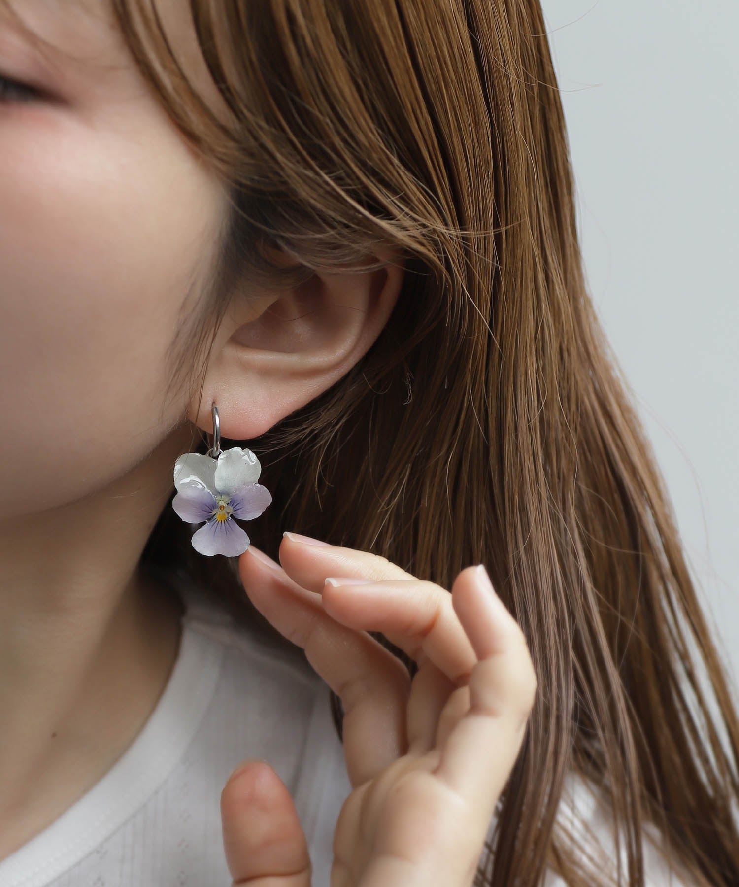 mimi33】【Little Witch×mimi33】ビオラピアス[ステンレス]《数量限定