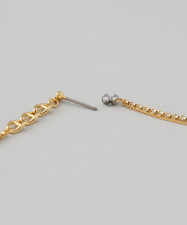 【SANPO ONLINE限定】チェーンピアス&ネックレスセット[Sheerchic]