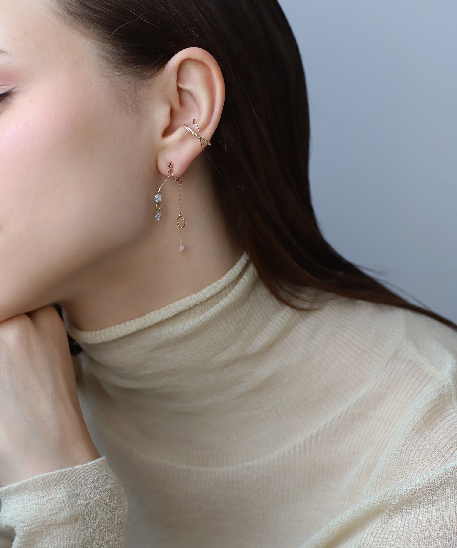 mimi33】【SANPO ONLINE限定】ヤジロベエピアス[Sheerchic]｜SANPO