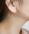【SANPO ONLINE限定】あじさい×天然石ピアス[A]