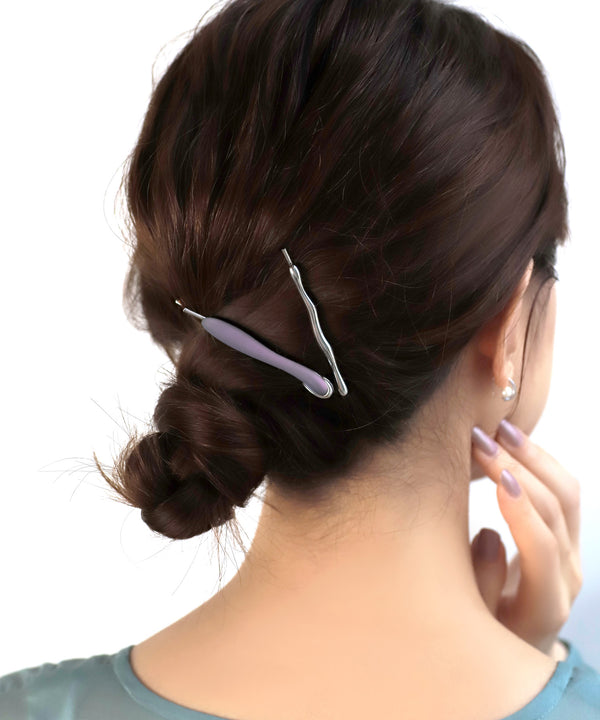 【SANPO ONLINE限定】メタル×ニュアンスラインヘアピン[2本セット]