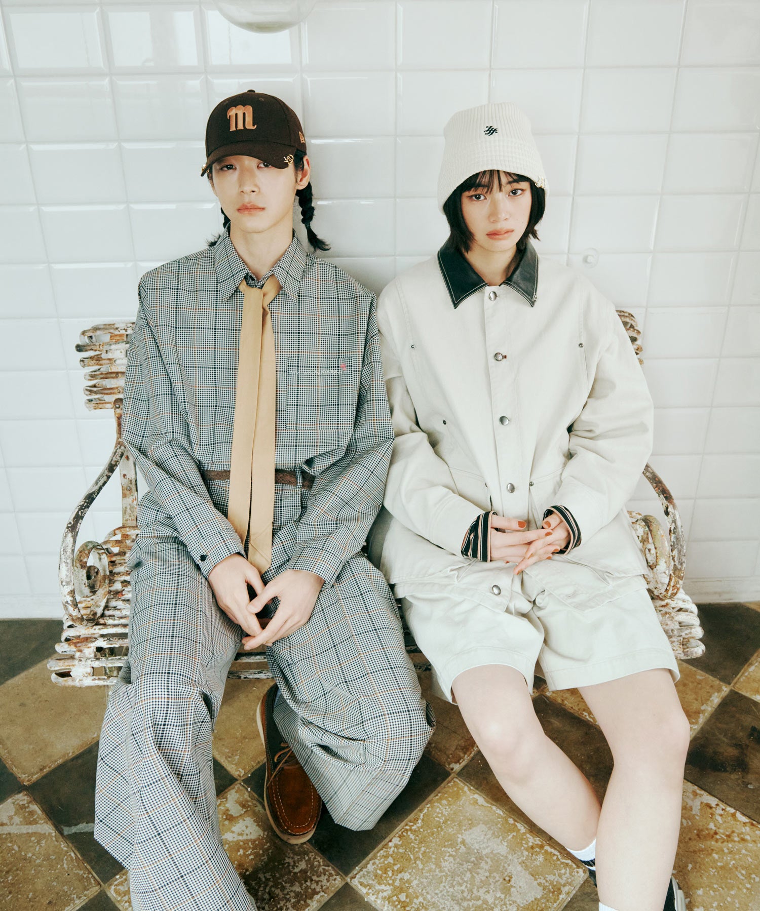 mimi33】【NEW ERA® コラボレーションモデル】KNIT BUCKET HAT
