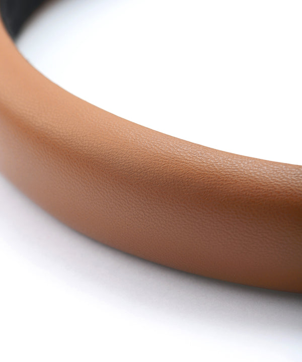 レザー調のボリュームカチューシャ