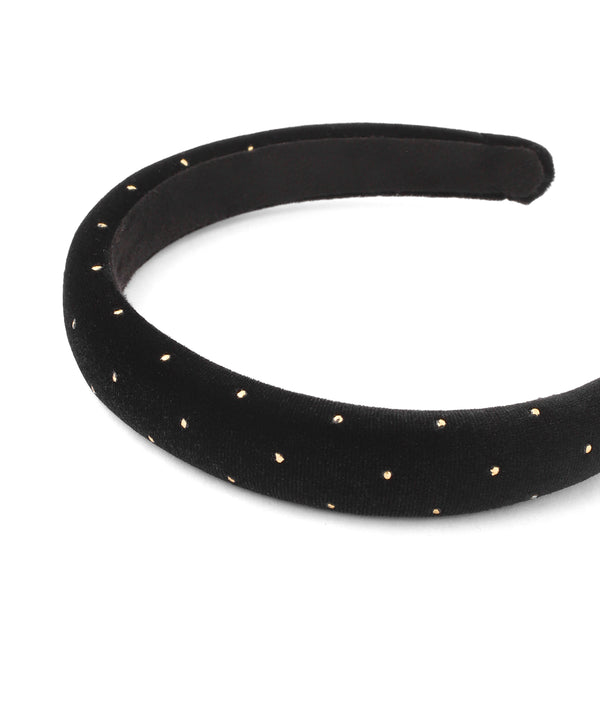 メタルドットベロアカチューシャ