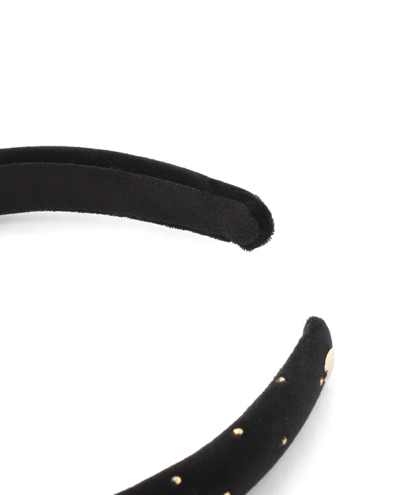 メタルドットベロアカチューシャ