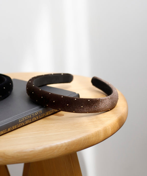 メタルドットベロアカチューシャ