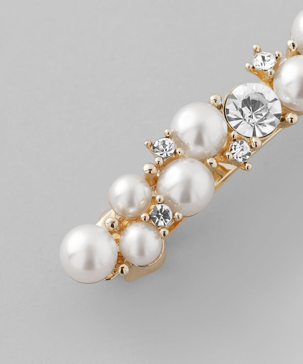 パール×ビジューバレッタ