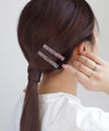 グリッターヘアクリップ[2本セット]