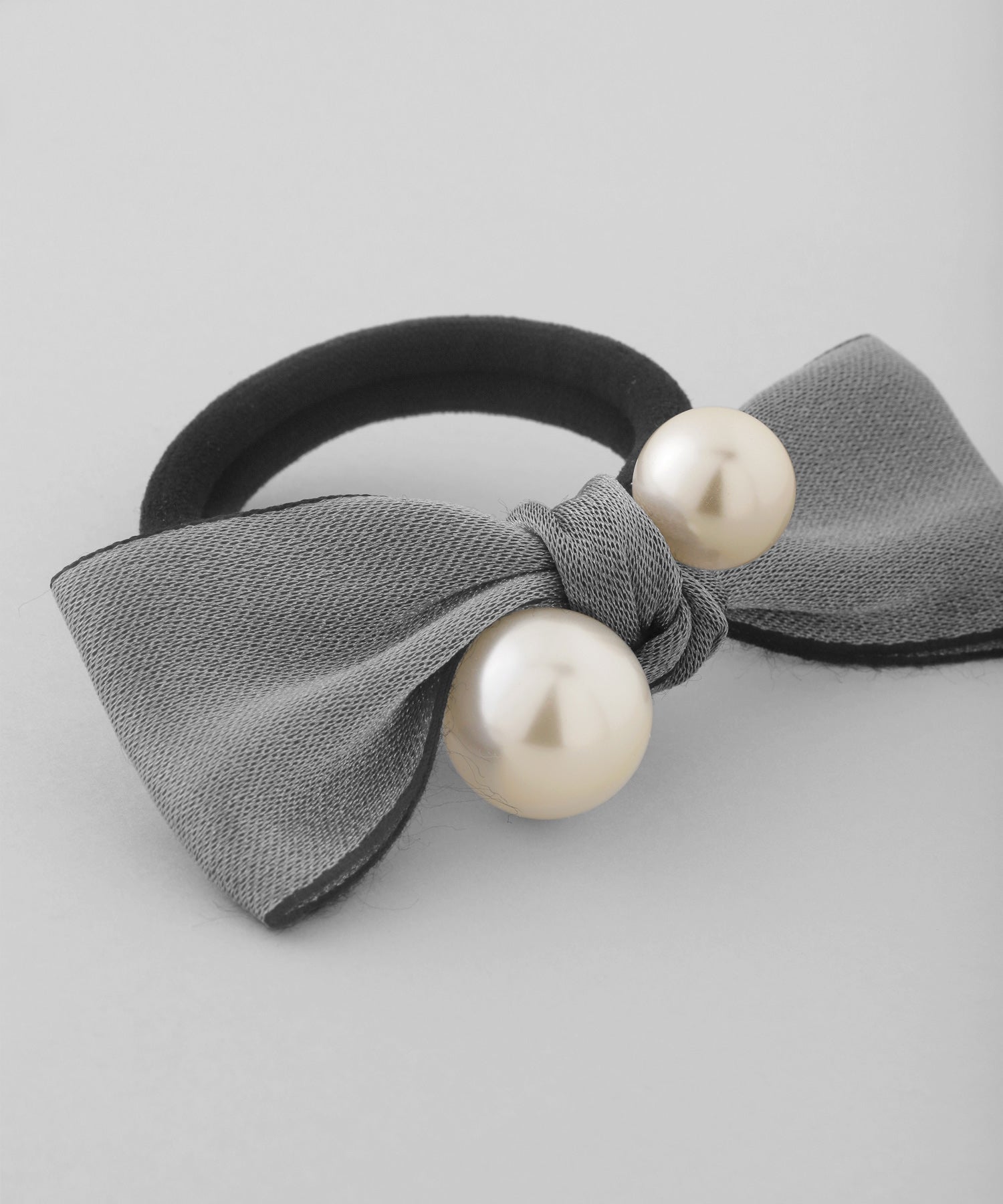 ANEMONE】パール×リボンヘアゴム｜アネモネ・シエナロゼ・ミミサン