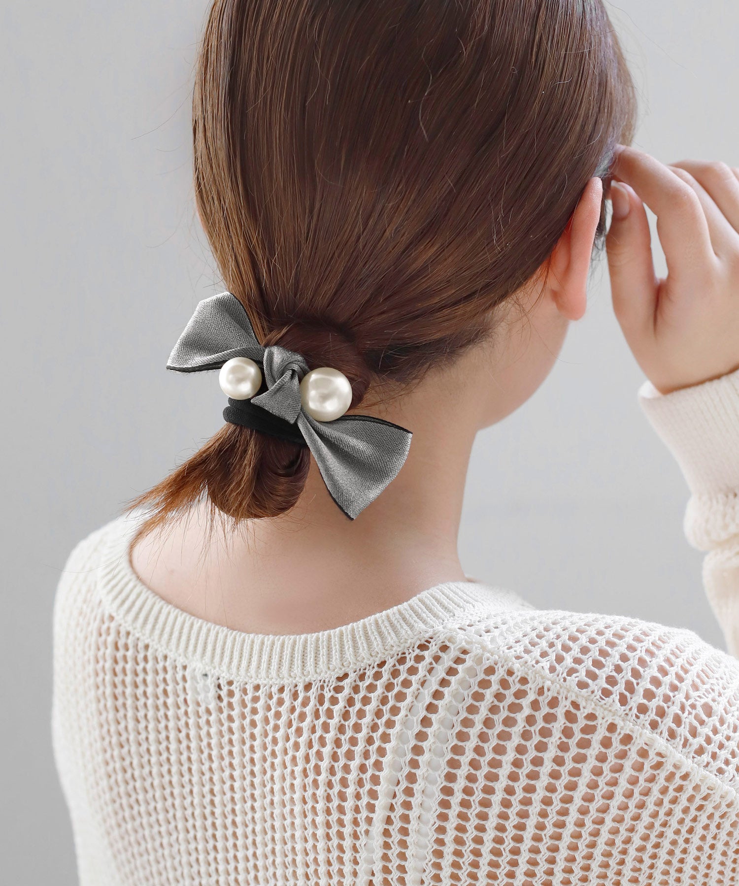 リボンヘアゴム ベロアリボンヘアゴム（ヘッドアクセサリー） | OPAQUE.CLIP（オペーク